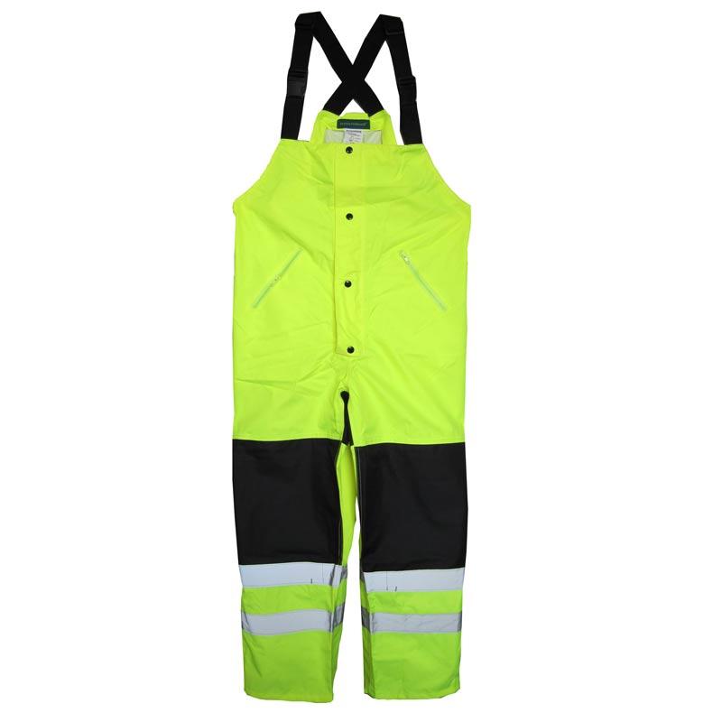 Waterproof Industrial Rainwear Yellow Bib Pants ~ New