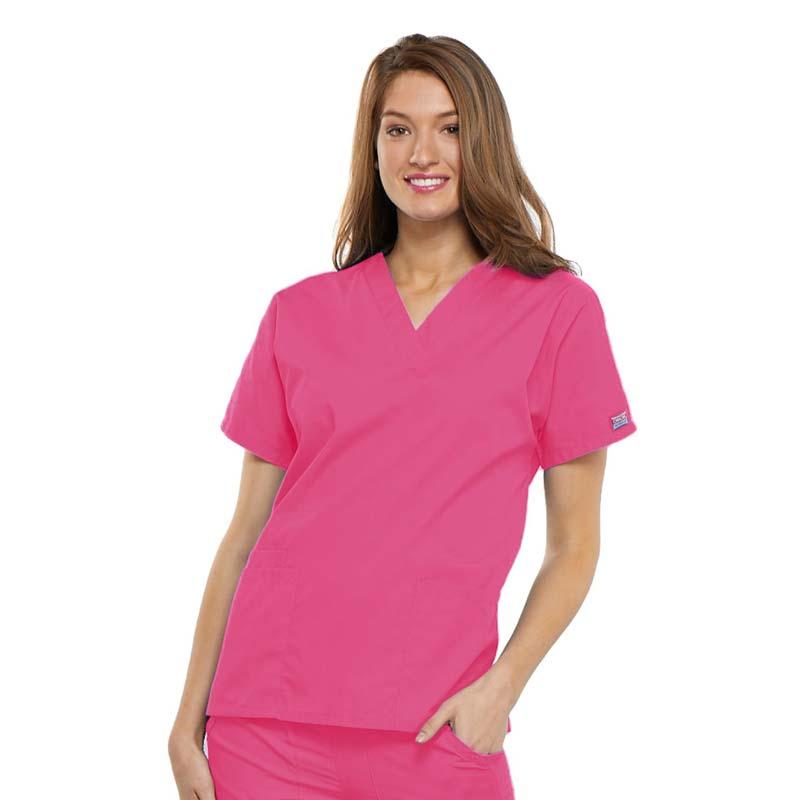 Cherokee Scrubs 4700 V Neck Scrub Top Red by Workwear free shipping.